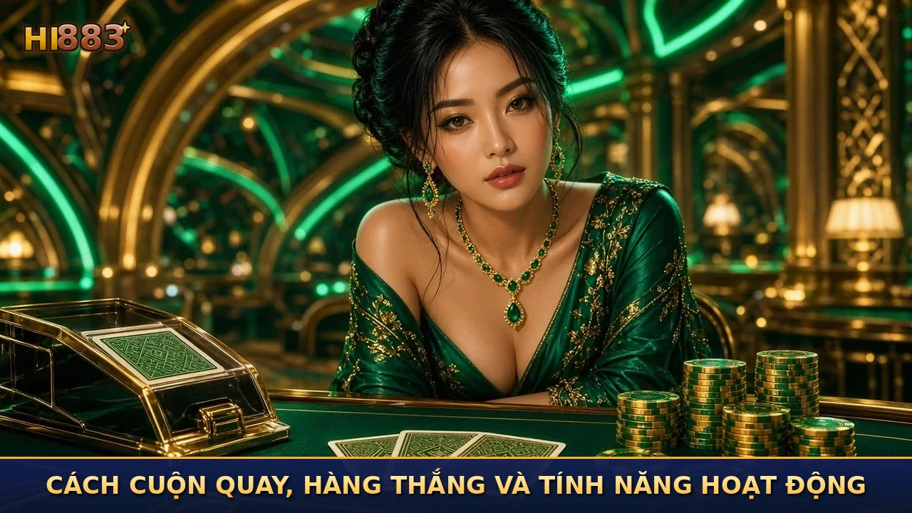 Cách cuộn quay, hàng thắng và tính năng hoạt động
